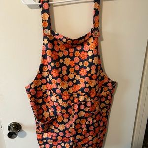 Floral overalls